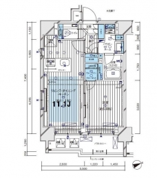 メインステージ北千住VIの間取り図