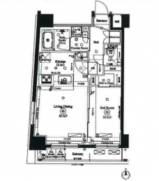 アークマーク八丁堀アジールコートの間取り図