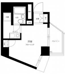 プレール新宿余丁町の間取り図