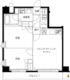 ルーブル東武練馬弐番館の間取り図