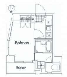 スパシエルクス目黒の間取り図