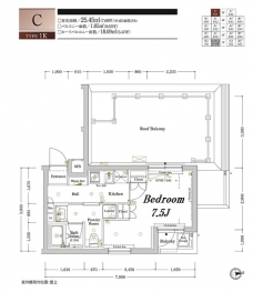 アクサスガレリアレジデンス東高円寺の間取り図