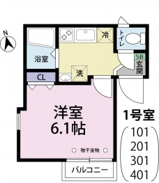 オータムバレー田端の間取り図