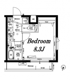 アクサス西新宿の間取り図