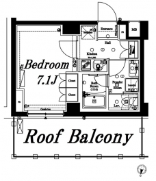 アクサスレジデンス外苑の間取り図