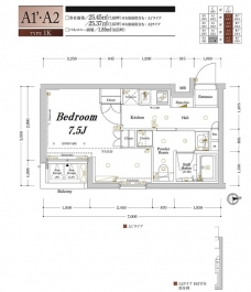 アクサスガレリアレジデンス東高円寺の間取り図