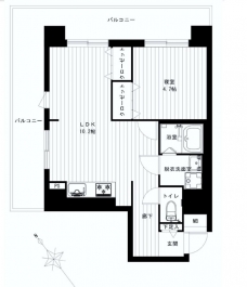 グローリア初穂御殿山の間取り図