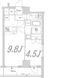 アクサス代々木公園の間取り図