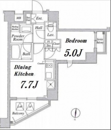 クリオコンフォート府中の間取り図