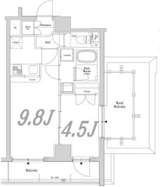 アクサス代々木公園の間取り図