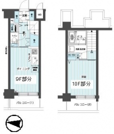 トーシンフェニックス方南町弐番館の間取り図