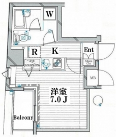 グランヴァンデュヴェール東京の間取り図