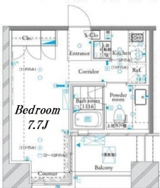 ザ・タワー芝浦の間取り図