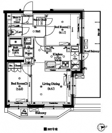 アクサス駒場東大前の間取り図