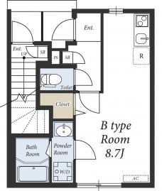 リブリ・kitakasaiの間取り図