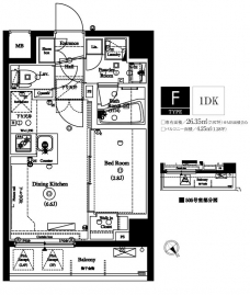 アクサス武蔵小山アジールコートの間取り図
