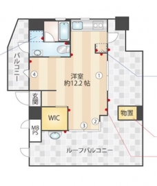 メインステージ高輪の間取り図