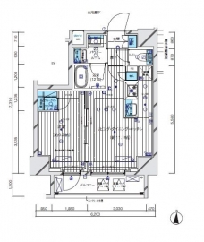 メインステージ三ノ輪EASTの間取り図