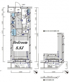 メインステージ新宿中井の間取り図