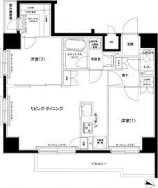 ルーブル東十条の間取り図