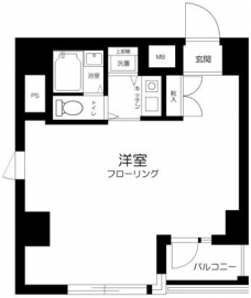 スカイノブレ御徒町の間取り図