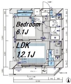 メインステージ北千住Vの間取り図