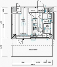 メインステージ二子多摩川の間取り図