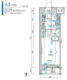 メインステージ森下駅前の間取り図