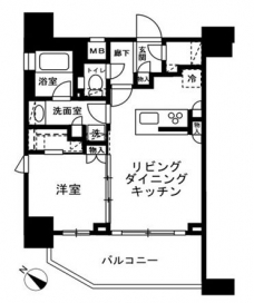 シティインデックス神田の間取り図
