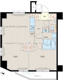 ルーブル中板橋六番館の間取り図