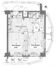 クレイス・プリンシア池袋の間取り図
