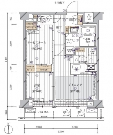 メインステージ多摩川IIIの間取り図
