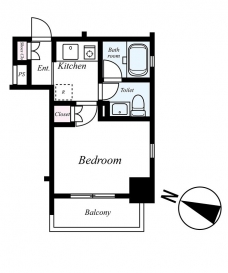 スカイコート初台の間取り図