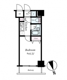 パレステュディオ新宿御苑前の間取り図