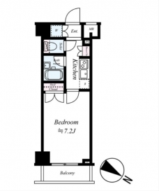 パレステュディオ新宿パークサイドの間取り図
