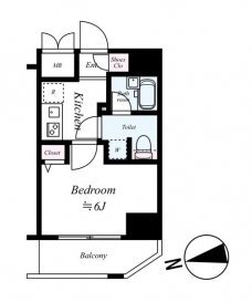 ラ・エテルノ大島ドゥーエの間取り図
