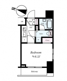 メインステージ錦糸町IVの間取り図