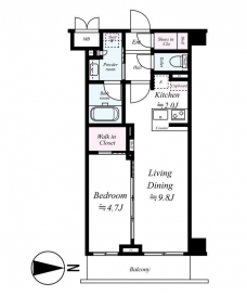 クレイシア両国カルミナの間取り図