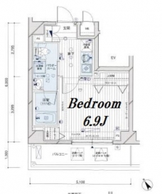 メインステージ押上IIIの間取り図