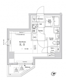 アクサス神楽坂の間取り図