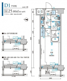 メインステージ森下駅前の間取り図