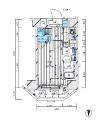 メインステージ三ノ輪EASTの間取り図