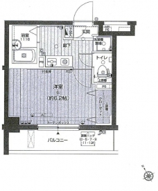 メインステージ門前仲町の間取り図