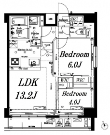 アクサス銀座アジールコートの間取り図