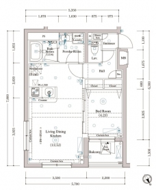 アークマーク東中野の間取り図
