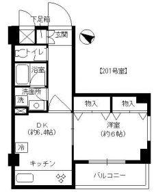 サンピア幡ヶ谷公園の間取り図