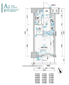 メインステージ川口WESTの間取り図