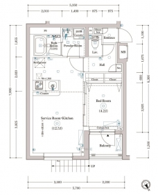 アークマーク東中野の間取り図