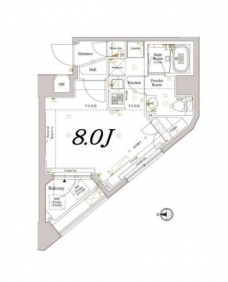 ディアレイシャス東京ベイ潮見の間取り図