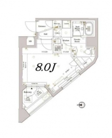 ディアレイシャス東京ベイ潮見の間取り図